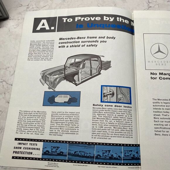 Mercedes-Benz Why Treat a Car Like This Automobile Dealer Sales Folder Brochure - Picture 2 of 6